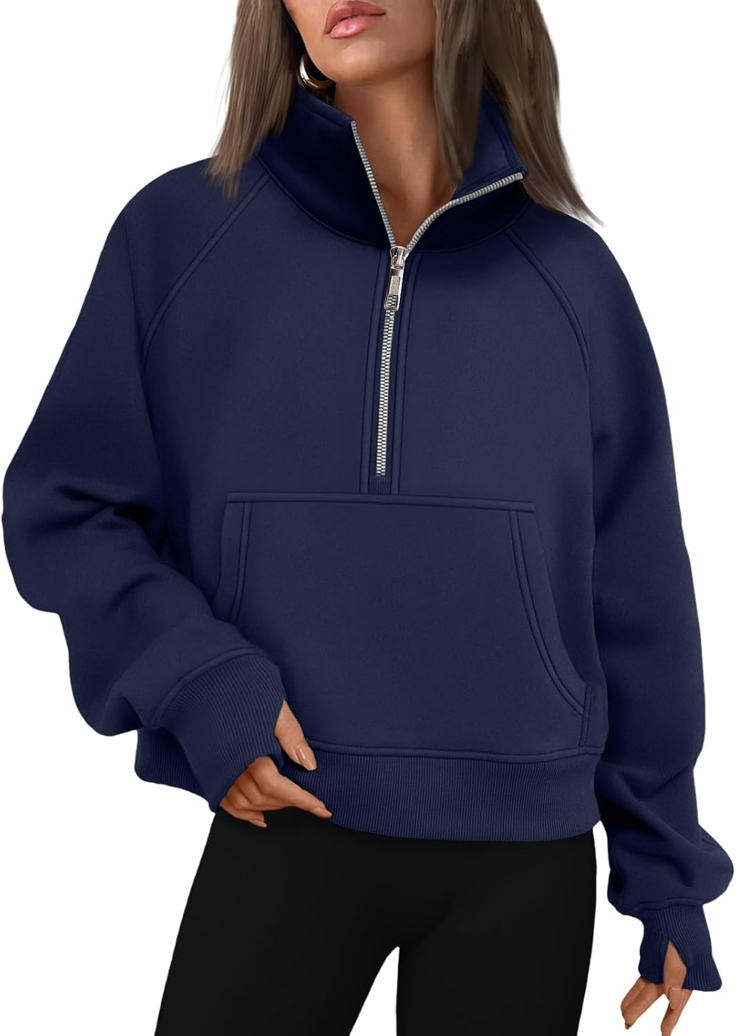 AUTOMET Womens Sweatshirts Half Zip Fleece Pullover Fall Outfits