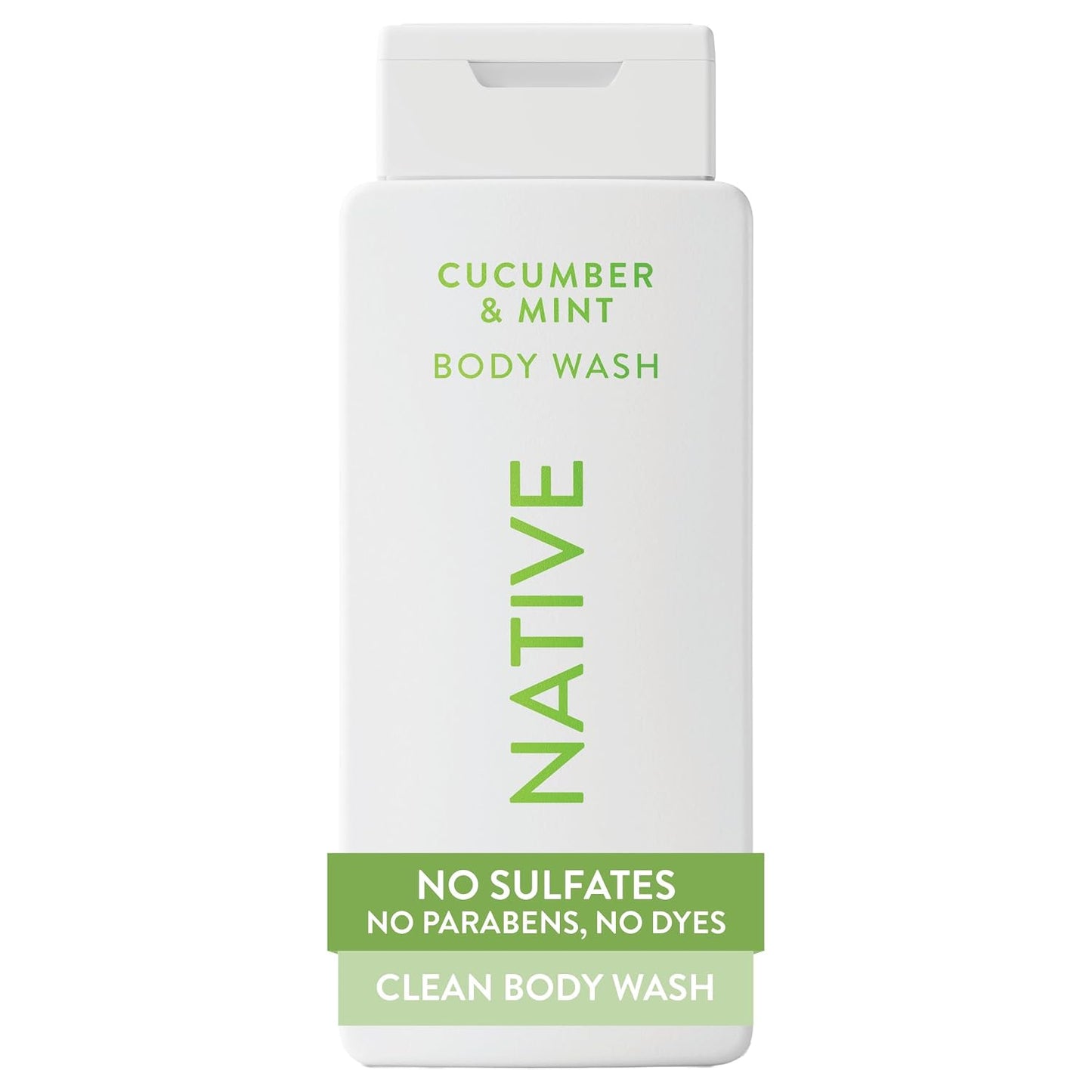 Native Clean Body Wash, Gentle & pH-balanced for Sensitive Skin, 24-Hr Freshness for Women & Men, Vegan & Cruelty-Free, Free of Sulfates, Parabens & Phthalates, Cashmere & Rain, 18 fl oz