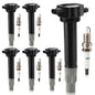 UF667 Ignition Coil & ILZFR6D11 Double Iridium Spark Plug for BMW 2.5-6.0L