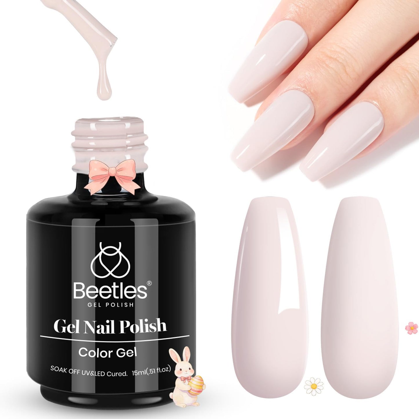 Beetles Purple Gel Nail Polish, 1 Pcs 15ml Purple Gel Polish
