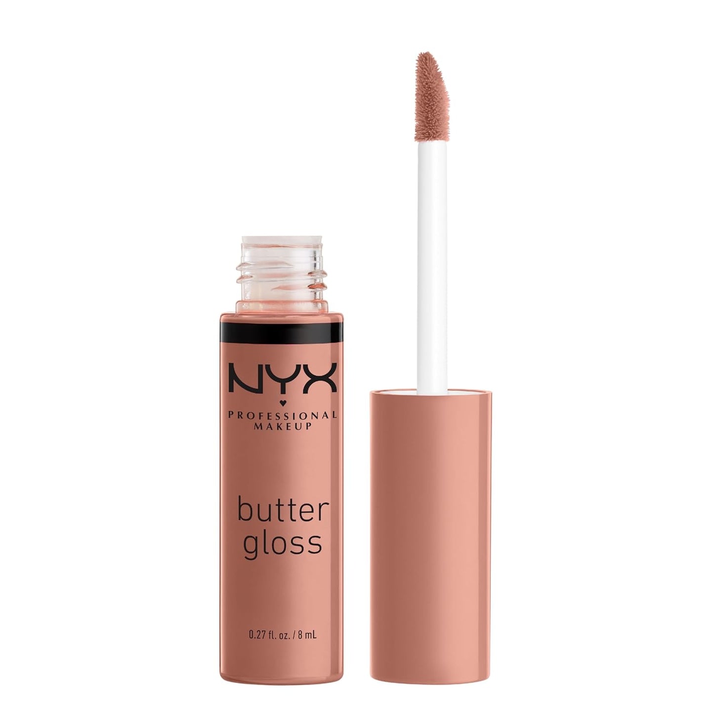 NYX PROFESSIONAL MAKEUP Butter Gloss, Non-Sticky Lip Gloss - Praline (Deep Nude)