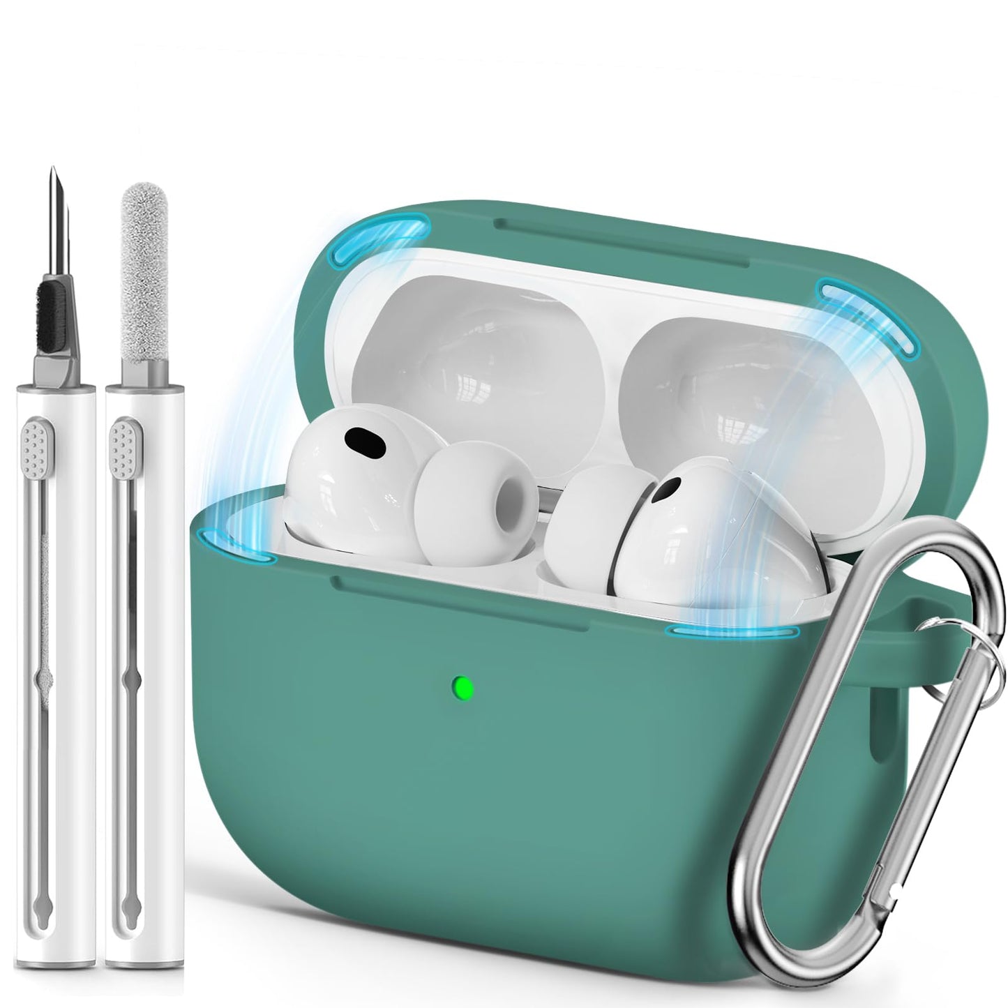 Ljusmicker for AirPods 4 Case 2024 with Cleaner Kit,Milk Tea