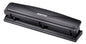 Bostitch Office Premium 3 Hole Punch, 12 Sheet Capacity, Metal, Rubber Base, Easy-Clean Tray, Silver