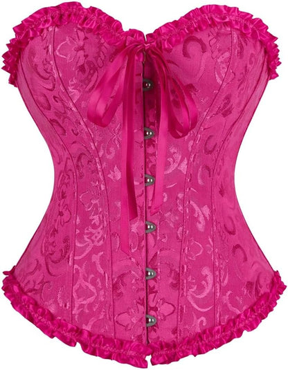 frawirshau Women's Overbust Costume Corset Renaissance Victorian