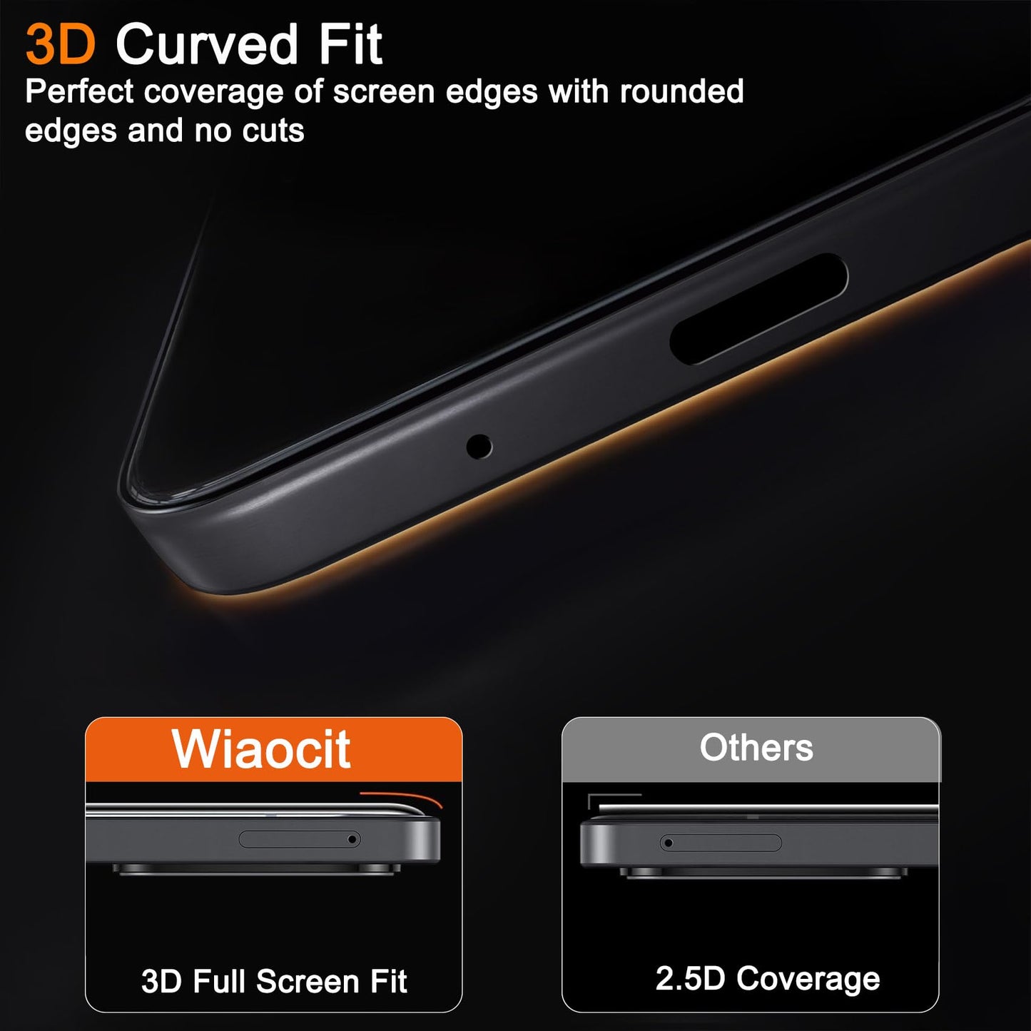 Wiaocit Camera Lens Protector for iPhone 16 Pro/iPhone 16 Pro Max