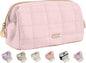 Sooez Large Pencil Case Pouch, Soft Pencil Bag with Zipper, Pen Bag