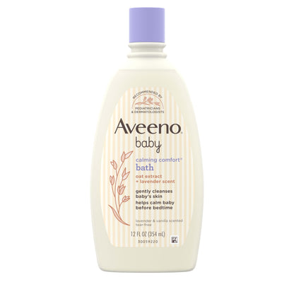 Aveeno Baby Calming Comfort Bath, Body & Hair Wash, Tear Free, 18 fl. oz