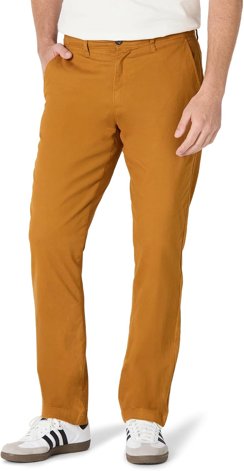 Amazon Essentials Men's Skinny-fit Stretch Chino Khaki Pant, Casual Business Wear