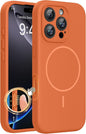 Miracase Magnetic for iPhone 16 Pro Case, Silicone, Black