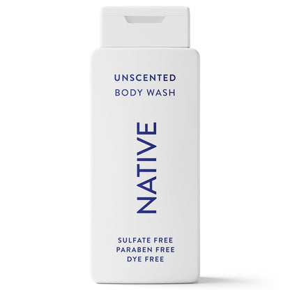 Native Clean Body Wash, Gentle & pH-balanced for Sensitive Skin, 24-Hr Freshness for Women & Men, Vegan & Cruelty-Free, Free of Sulfates, Parabens & Phthalates, Cashmere & Rain, 18 fl oz