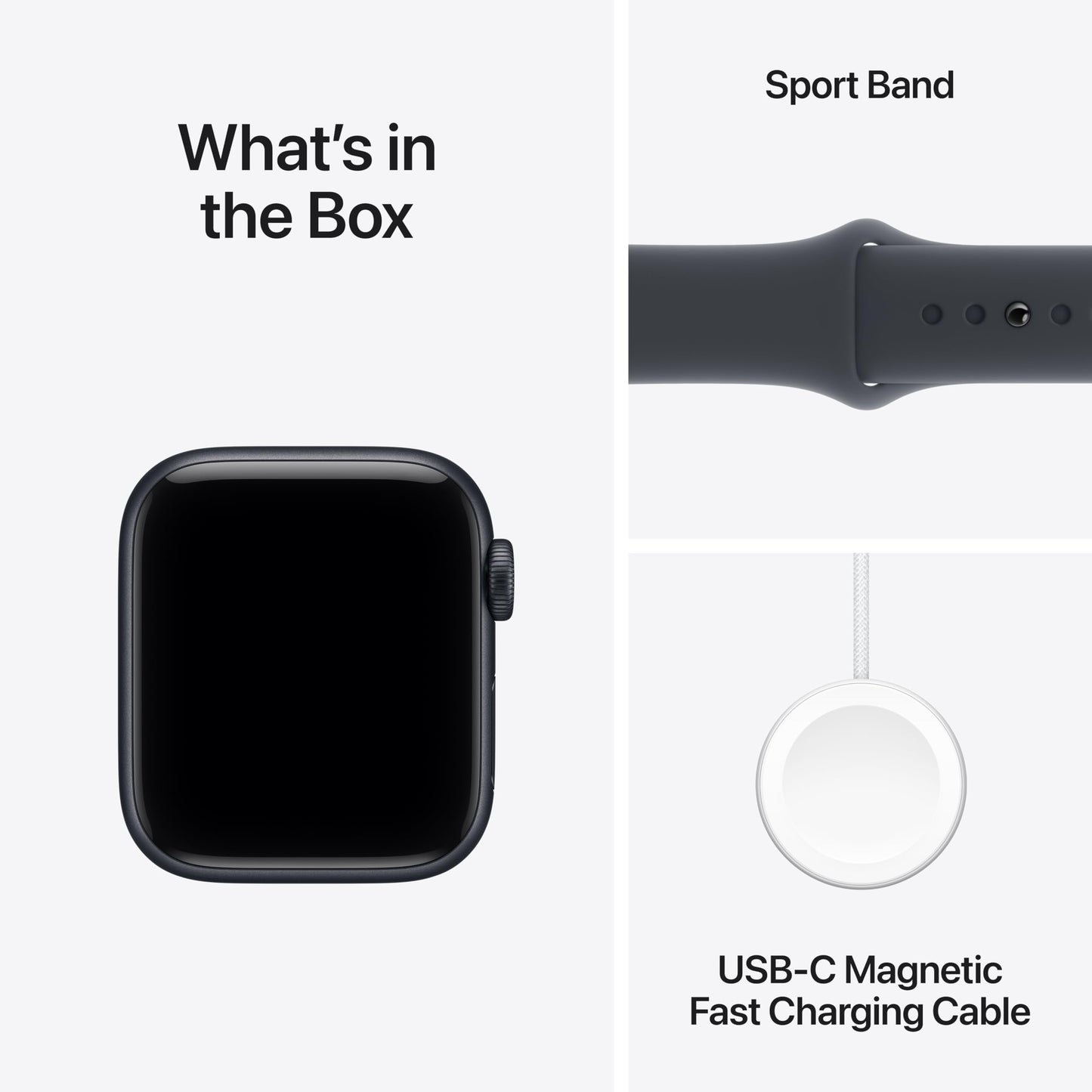 Apple Watch SE 3 [GPS 44mm] Smartwatch with Midnight Aluminum Case with Midnight Sport Band - M/L. Fitness and Sleep Trackers, Heart Rate Monitor, Always-On Display, Water Resistant