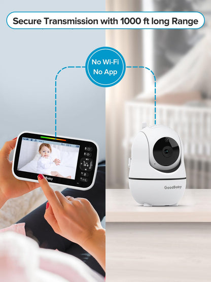GoodBaby 5" Baby Monitor with Camera and Audio No WiFi