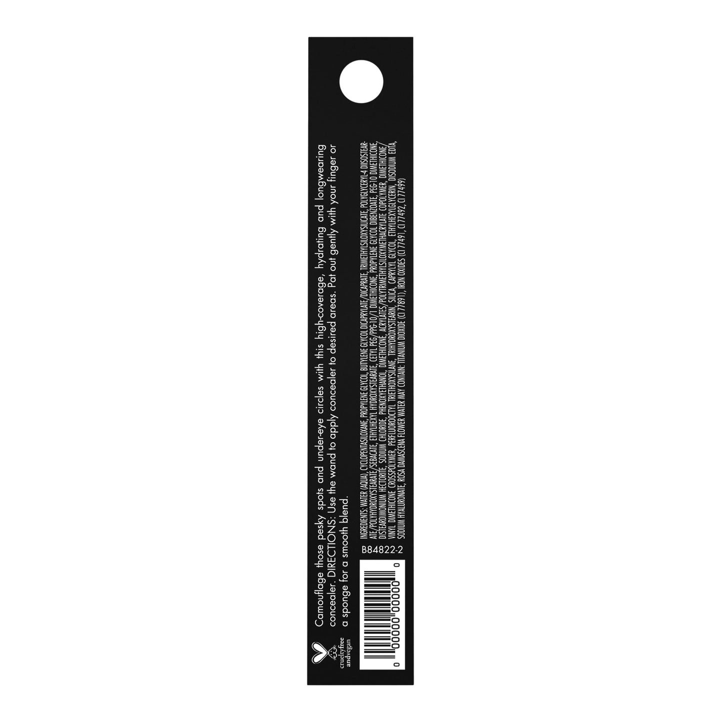 e.l.f. Hydrating Camo Concealer, Covers Blemishes & Under-Eye Circles, Full-Coverage & Delivers A Satin Finish, Vegan & Cruelty-Free, Light Ivory