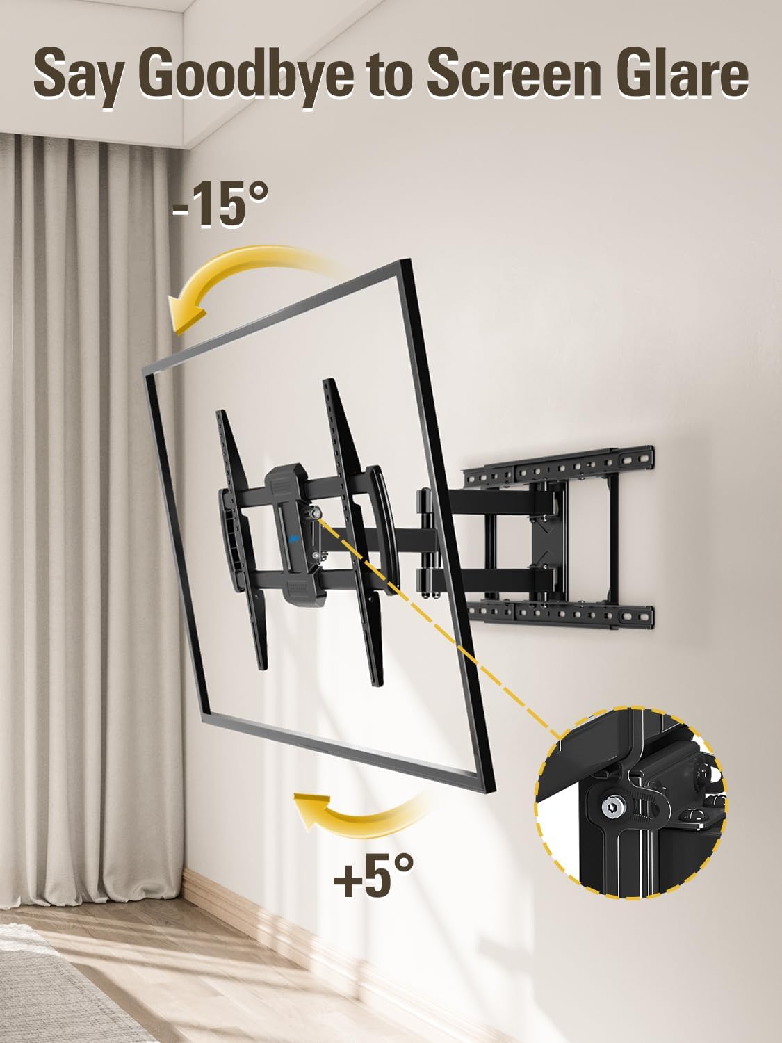 Mounting Dream Full Motion TV Wall Mount for 32-70 Inch TVs up to 99lbs