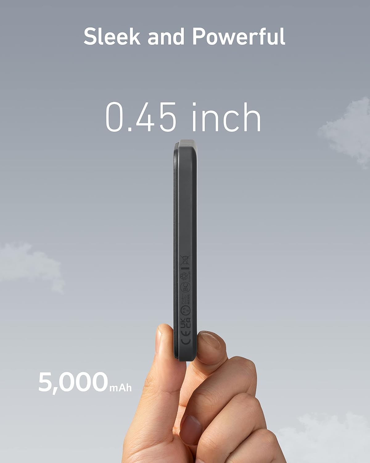 Anker 621 MagGo Power Bank, 5,000mAh Magnetic Portable Charger