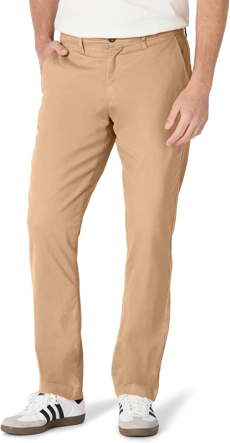 Amazon Essentials Men's Skinny-fit Stretch Chino Khaki Pant, Casual Business Wear