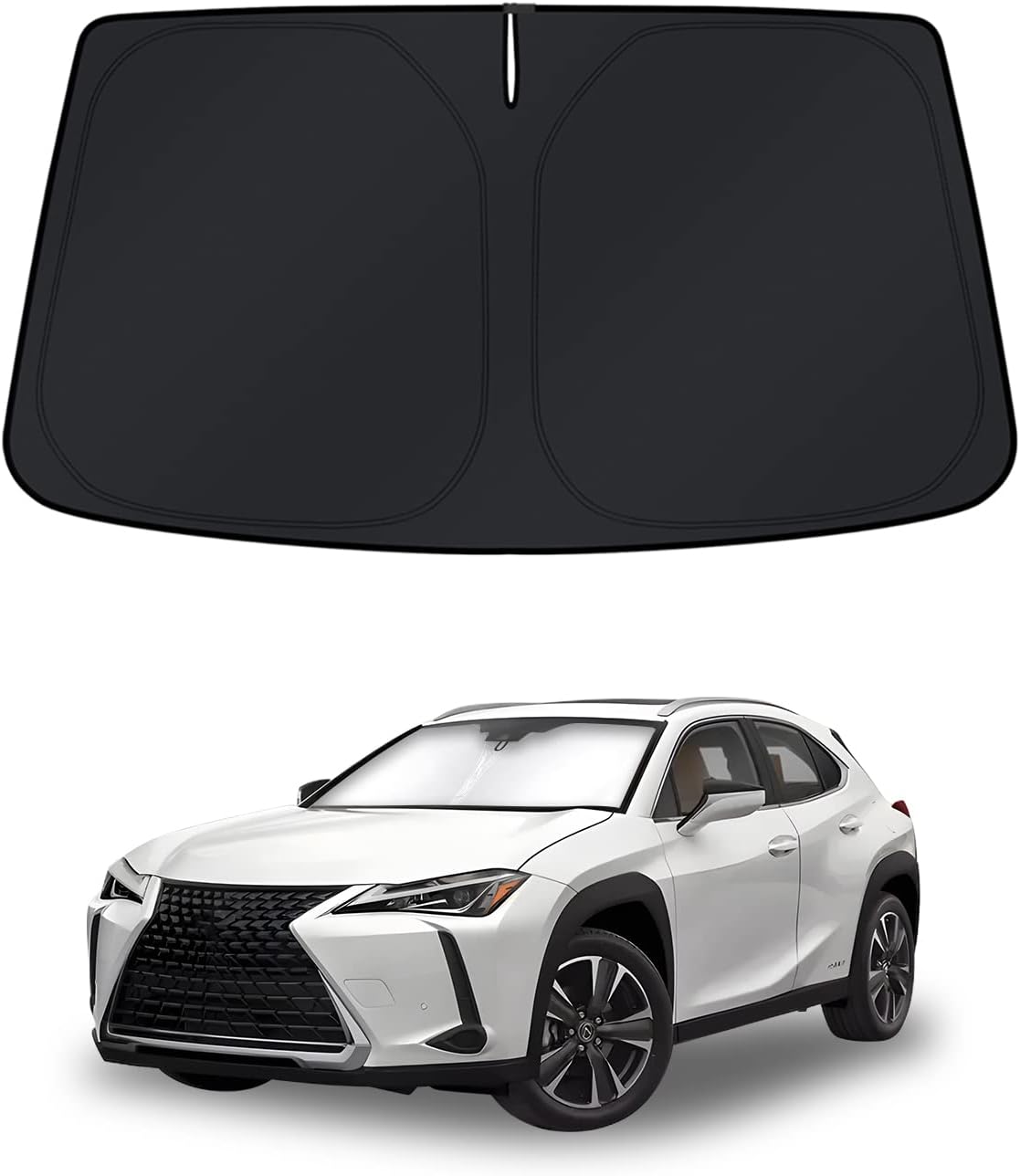 KUST Windshield Sun Shade for 2016 2017 2018 2019 2020 2021 2022 BMW X1 F48 Accessories Custom Fit Sunshade Foldable Window Sun Visor Protector Blocks UV Rays Keep Your Car Cooler