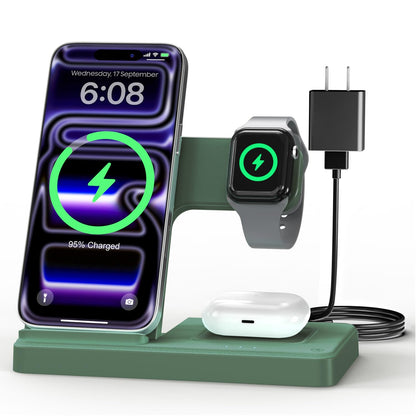 GETPALS Wireless Charger iPhone Charging Station for Apple Multiple Devices