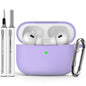 Ljusmicker for AirPods 4 Case 2024 with Cleaner Kit,Milk Tea