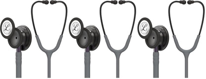 3M Littmann Classic III Monitoring Stethoscope, 5803, More Than 2X as Loud, Weighs Less, Stainless Steel Black-Finish Chestpiece, 27" Black Tube, Stem and Headset