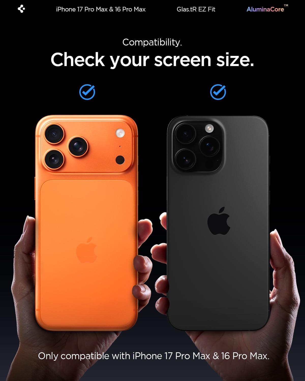 Spigen Screen Protector for iPhone 17 Pro Max, 16 Pro Max