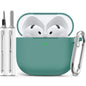 Ljusmicker for AirPods 4 Case 2024 with Cleaner Kit,Milk Tea