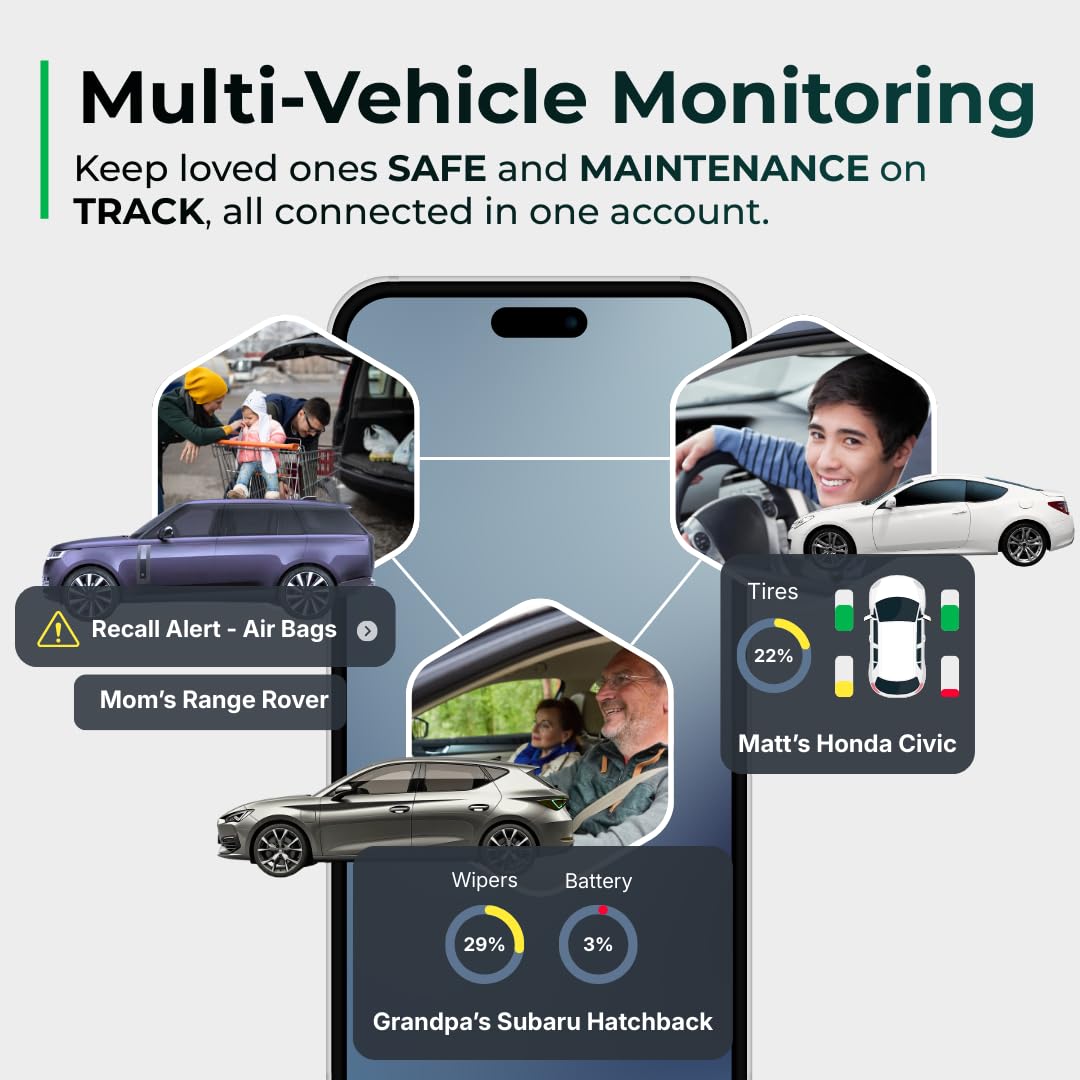FIXD Bluetooth OBD2 Scanner - Car Diagnostic Check Engine Code Reader