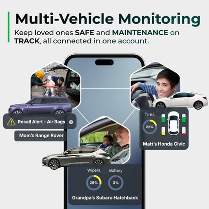 FIXD Bluetooth OBD2 Scanner - Car Diagnostic Check Engine Code Reader