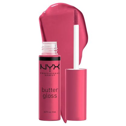 NYX PROFESSIONAL MAKEUP Butter Gloss, Non-Sticky Lip Gloss - Praline (Deep Nude)