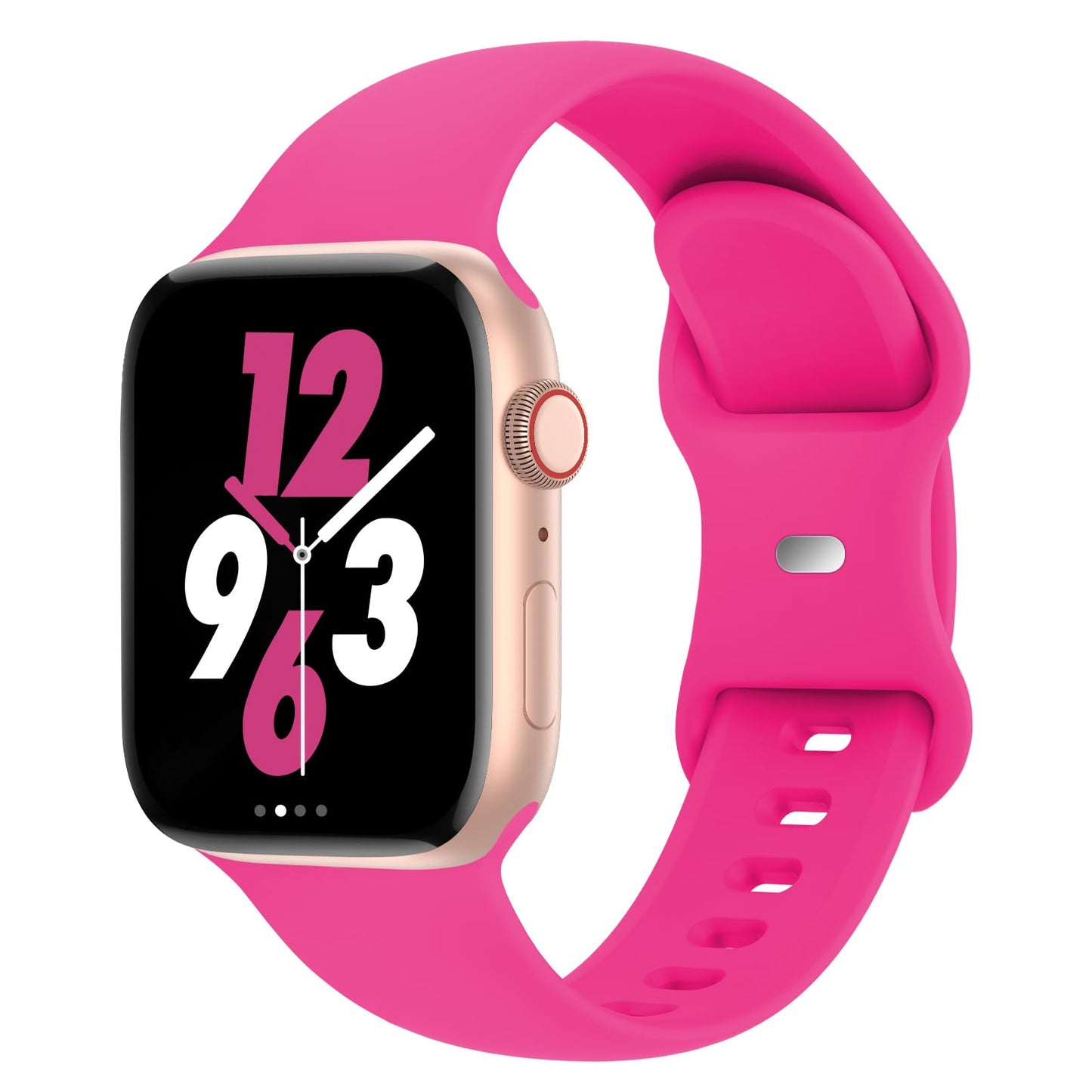 Sport Band Compatible with Apple Watch 38mm 40mm 41mm 42mm 44mm 45mm 46mm 49mm, Replacement Soft Silicone Strap Wristbands for iWatch Series 11/10/9/8/7/6/5/4/3/2/1 Ultra SE Women Men, Space Gray