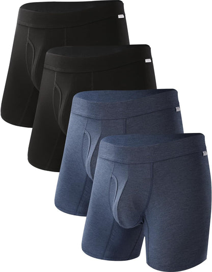 BAMBOO COOL Ultra Soft & breathable Mens Underwear Boxer Briefs Pack