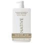 Native Clean Body Wash, Gentle & pH-balanced for Sensitive Skin, 24-Hr Freshness for Women & Men, Vegan & Cruelty-Free, Free of Sulfates, Parabens & Phthalates, Sandalwood & Shea Butter, 36 oz