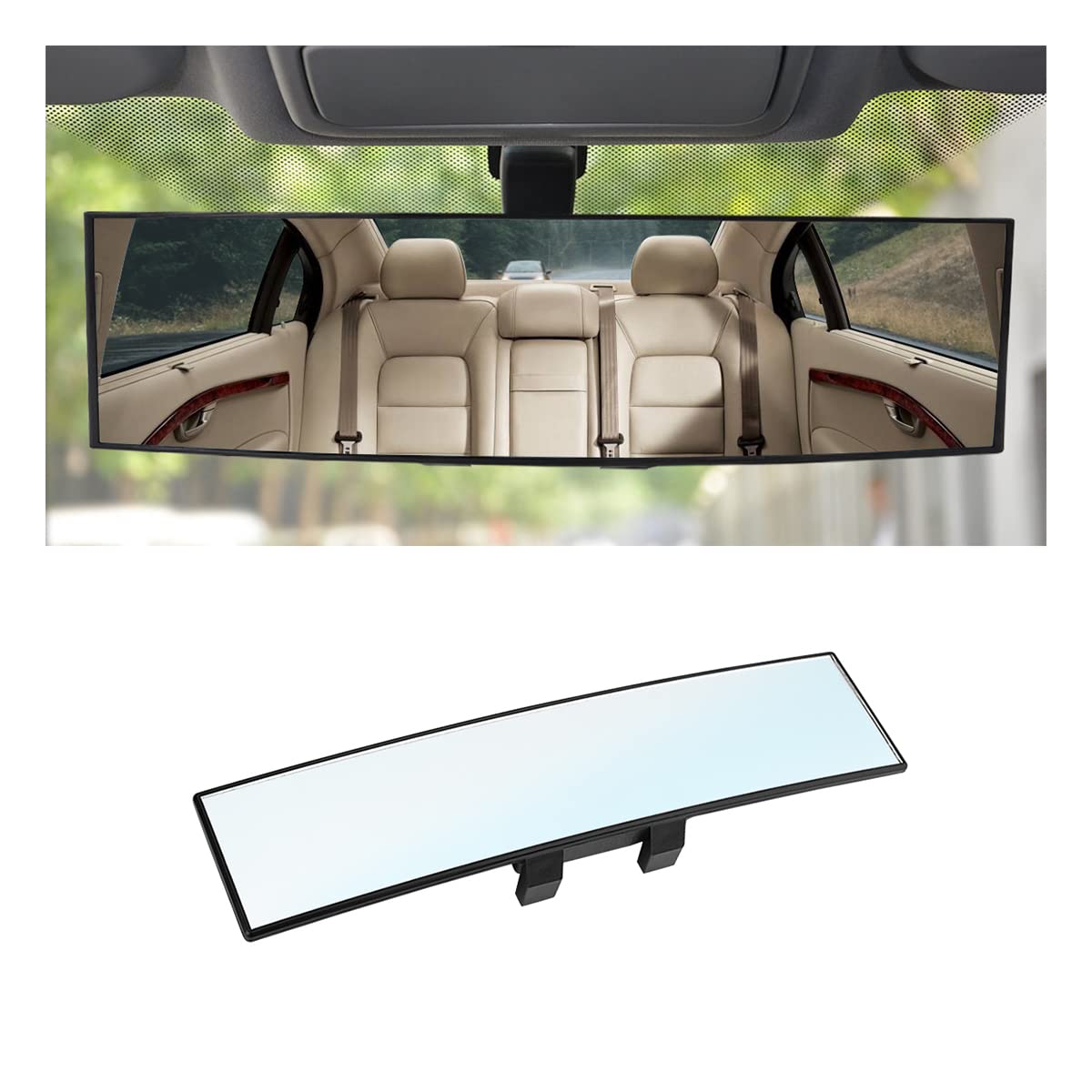 8sanlione 360-Degree Adjustable Car Rearview Mirror