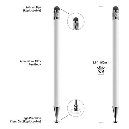 Bopomofo Stylus(5 Pcs),2-in-1 Stylus Pen for Touchscreen,Stylus Pen