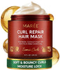 MAREE Deep Conditioning Hair Mask for Damaged Hair Treatment – Keratin Hair Care for Hydrating Growth Repair Moisturizing – Dry Curly Color Refreshing – 10 Fl Oz, White