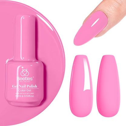 Beetles Purple Gel Nail Polish, 1 Pcs 15ml Purple Gel Polish