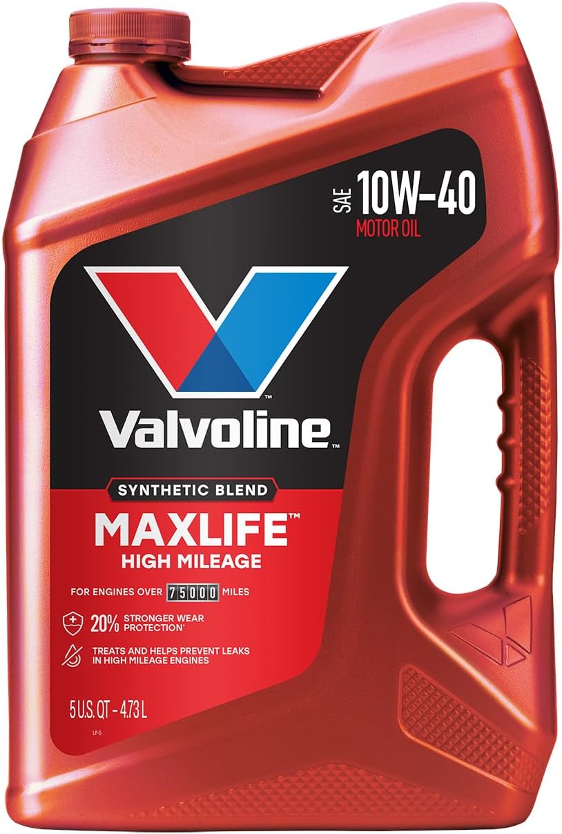 Valvoline MaxLife High Mileage 5W-30 Synthetic Blend Motor Oil 5 Quart