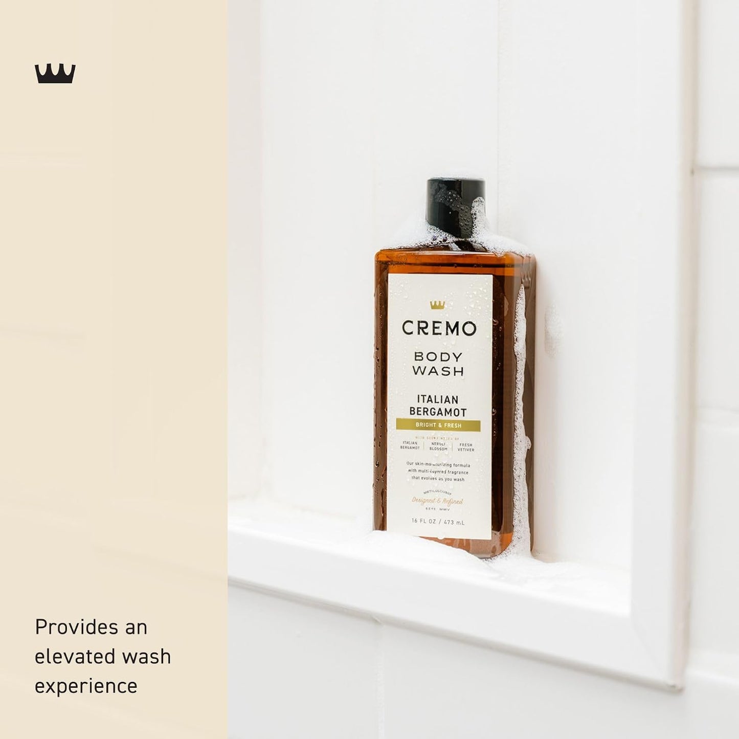 Cremo Body Wash for Men, Cypress Santal, 16 Fl Oz