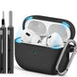 Ljusmicker for AirPods 4 Case 2024 with Cleaner Kit,Milk Tea