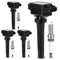 UF667 Ignition Coil & ILZFR6D11 Double Iridium Spark Plug for BMW 2.5-6.0L