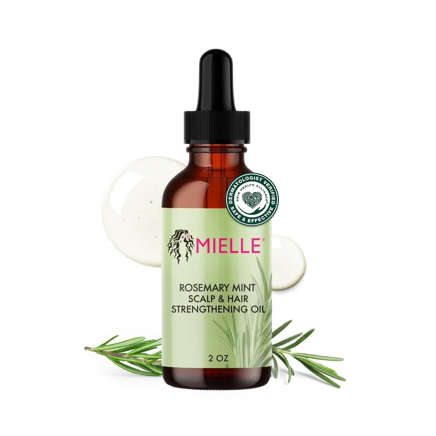 Mielle Organics Rosemary Mint Hair Oil with Biotin, 2 oz