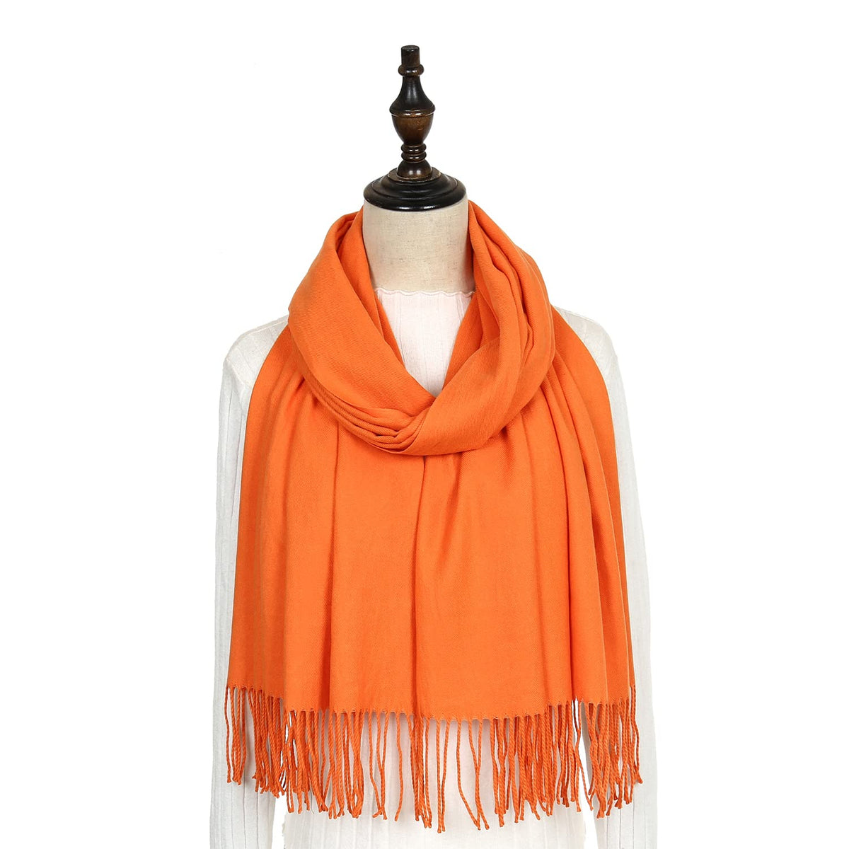 RIIQIICHY Women's Fringe Shawl Wrap Pashmina Scarf for Wedding Evening