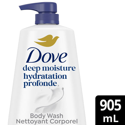 Dove Body Wash Body Wash Deep Moisture 30.6 oz Pump, Sulfate Free