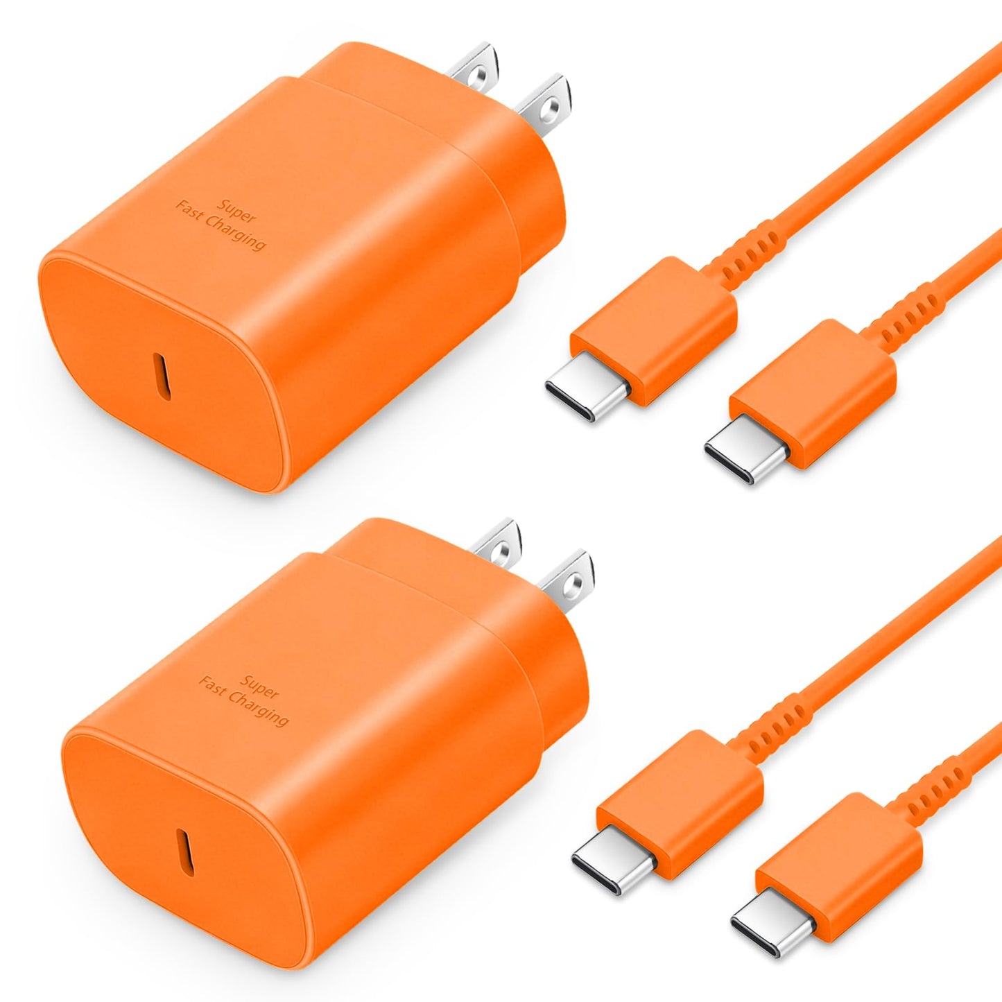 GUUSMART Type C Charger 2-Pack 25W Long 6ft USB C Charger Cable