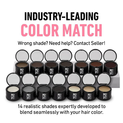 Boldify Hairline Powder, Root Touch Up Hair Color Light Blonde 4g