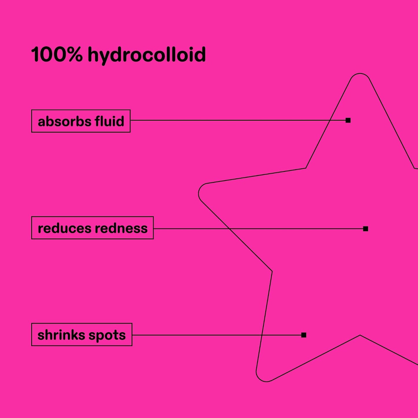 Starface Hydro-Star® Snoopy Red Puffer Hydrocolloid Pimple Patch, 32 ct