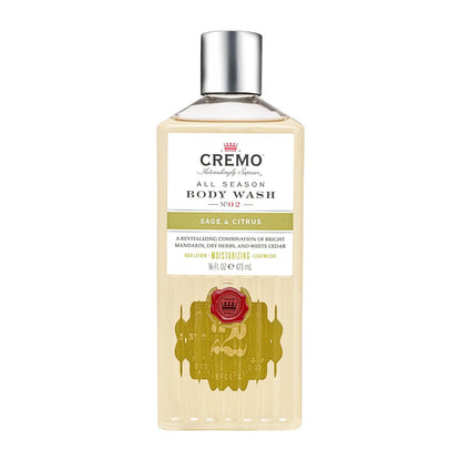 Cremo Body Wash for Men, Cypress Santal, 16 Fl Oz