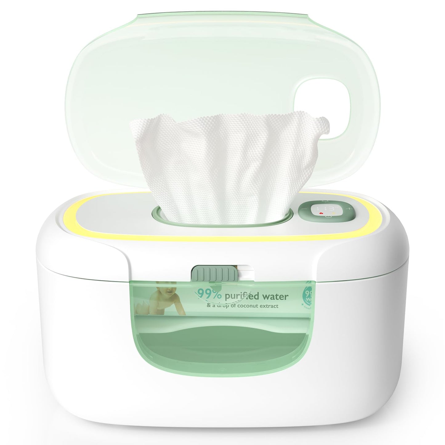 Momcozy Baby Wipe Warmer, Innovative Spring Design,Large Capacity Dispenser