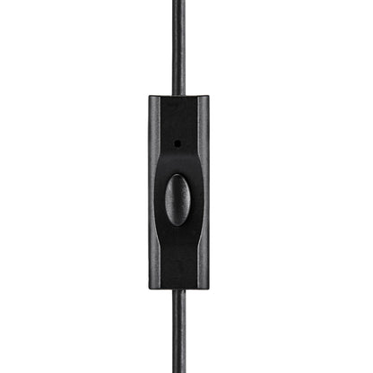 Amazon Basics Wired Earbuds with Microphone, In-Ear Headphones, 3.5mm Jack, High Definition Sound, Secure Fit, 4.2 ft Cable, S/M/L Ear Tips, Black