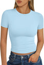 Trendy Queen Womens Short Sleeve T Shirt Basic Summer Top